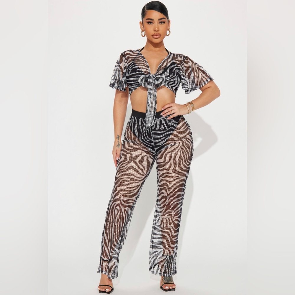 Zebra Pant Set